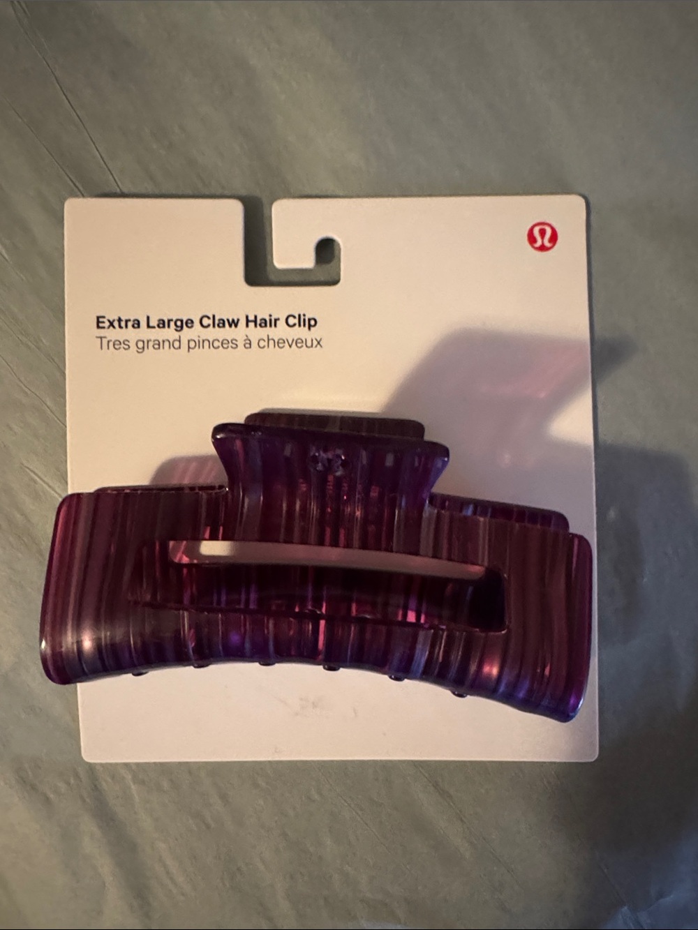 lululemon athletica Extra Large Claw Hair Clip - Purple